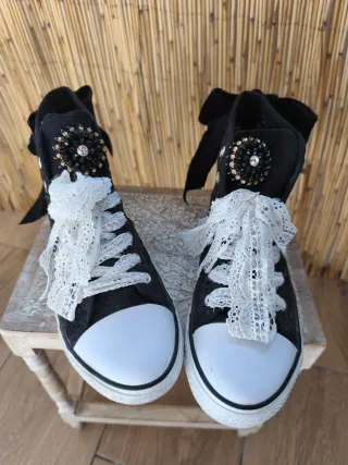 Deportivas "Converse".Decoradas a Mano.
