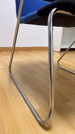 Juego 6 Sillas Oficina/Conferencia Tela y Metal