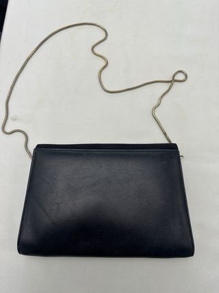 Bolso Piel con Cadena Dorada