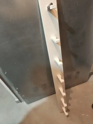 Perchero de pared blanco 7 colgantes