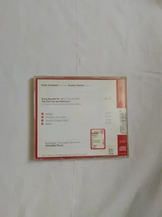 CD Franz Schubert Gustav Mahler Quartetto