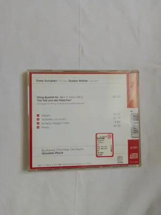 CD Franz Schubert Gustav Mahler Quartetto