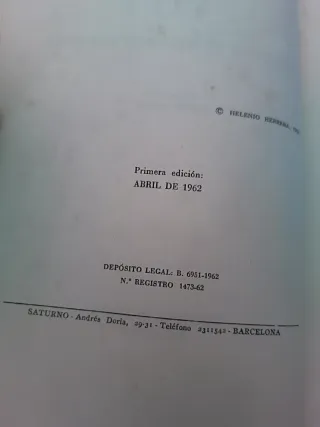 Yo. Memorias de Helenio Herrera. 1° edición 1962.