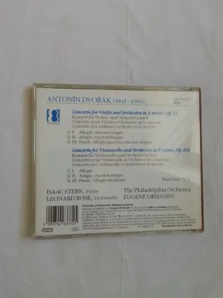 Dvorak Violin Cello Concerto CD