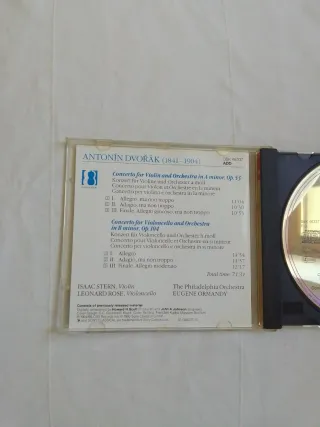 Dvorak Violin Cello Concerto CD
