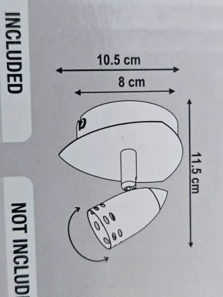 Foco, lámpara modelo Bomber, Gut10. Sin estrenar.