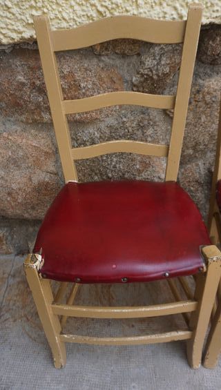 2 Sillas Vintage Madera años 50