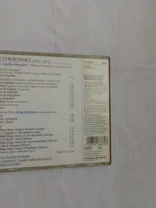 CD Stravinsky Apollon Musagète Concerto
