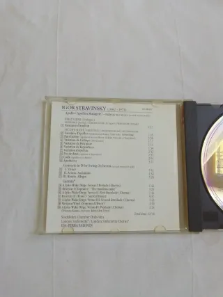 CD Stravinsky Apollon Musagète Concerto