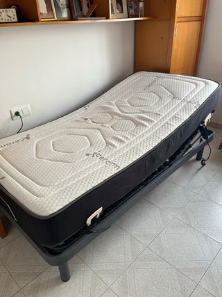 Cama articulada Flex con mando y colchón