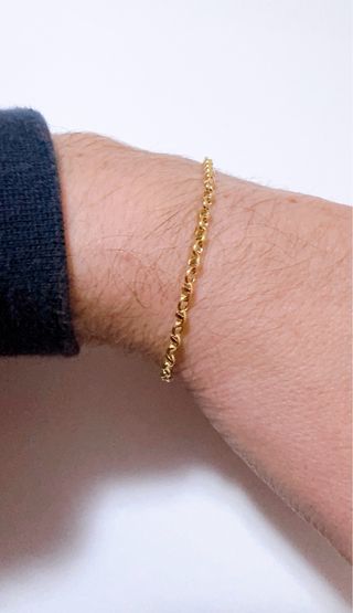 Bracciale marinara in oro 18kt 750 bicolore