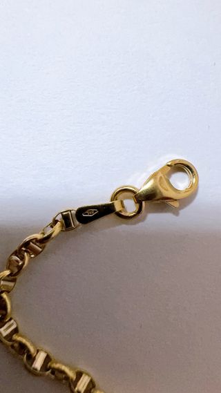 Bracciale marinara in oro 18kt 750 bicolore