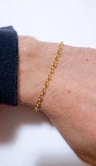Bracciale marinara in oro 18kt 750 bicolore