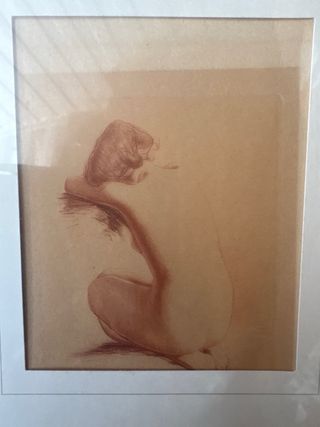 Cuadro mujer moderno papel