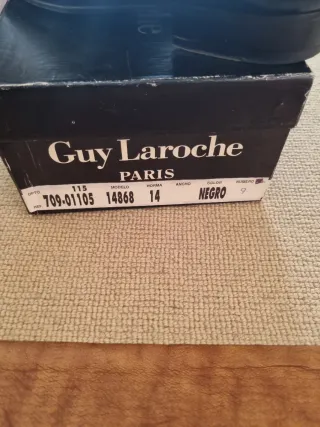 Zapatos Guy Laroche Negros Hombre. PIEL.