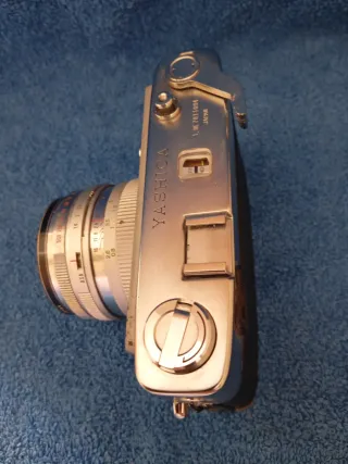 Cámara Yashica Lynx 14 Plata/Negra