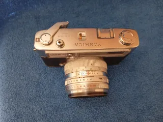 Cámara Yashica Lynx 14 Plata/Negra