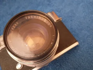 Cámara Yashica Lynx 14 Plata/Negra