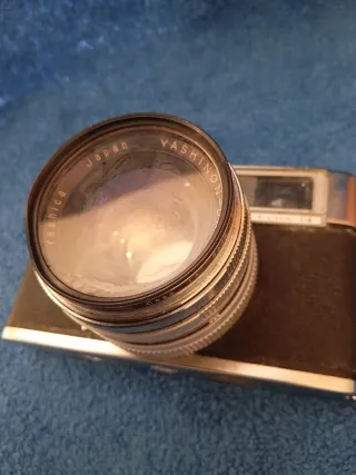 Cámara Yashica Lynx 14 Plata/Negra