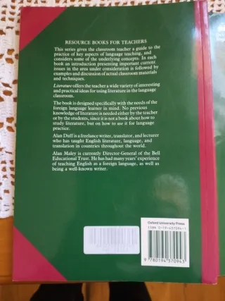Resource Books for Teachers: Literature