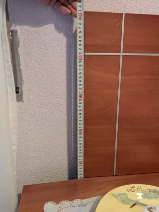 Dormitorio (canapé de cajones, cabecero mesitas)
