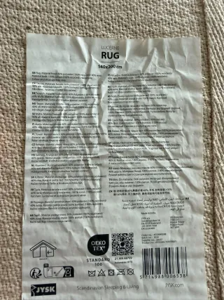 Alfombra Jysk Lucerne 140x200cm Beige