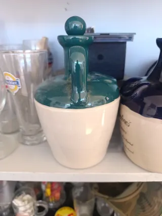 2 Botellas Whisky Cerámica Diseño Antiguo