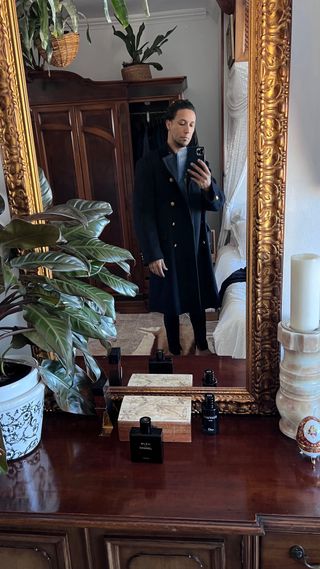 Abrigo Azul Marino Armada Española Original