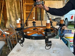 Lámpara de techo estilo rústico