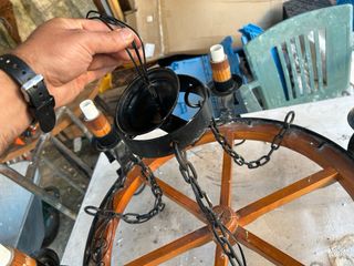 Lámpara de techo estilo rústico