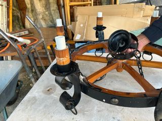 Lámpara de techo estilo rústico