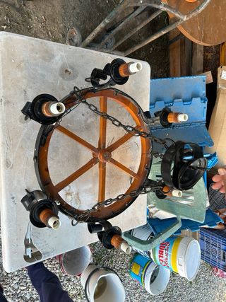 Lámpara de techo estilo rústico