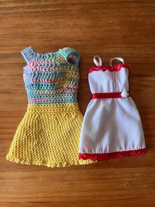 Vestidos Barbie Crochet y Tela