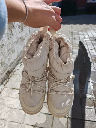 Botas de nieve beige