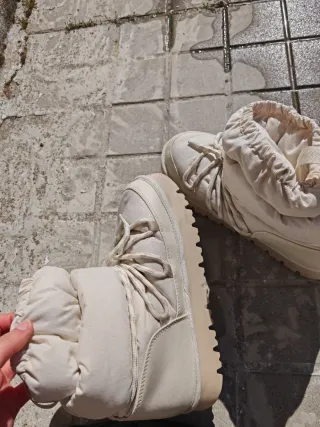 Botas de nieve beige