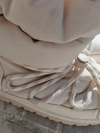 Botas de nieve beige