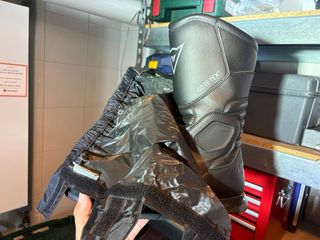 Cubrebotas de moto impermeables