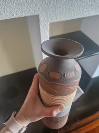 Set 2 Jarrones Cerámica Artesanales