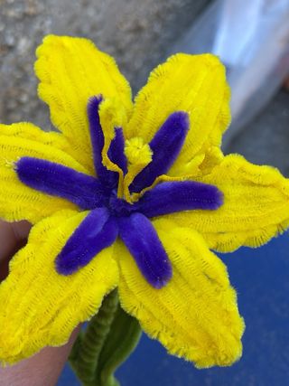 Fiore Rapunzel decorativo handmade