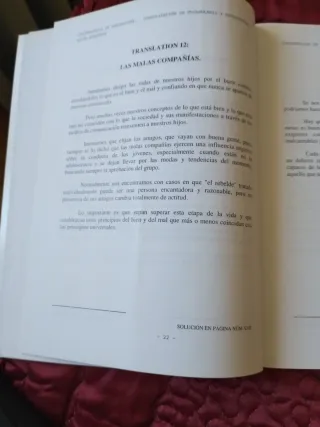 Prácticas traducción español -inglés nivel avanzad
