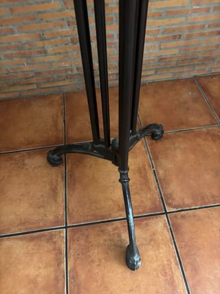 Mesa alta bar madera y mármol