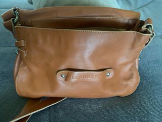Bolso de piel marrón Lamarthe