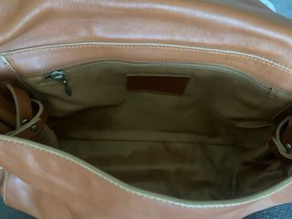 Bolso de piel marrón Lamarthe