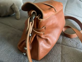 Bolso de piel marrón Lamarthe