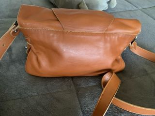 Bolso de piel marrón Lamarthe