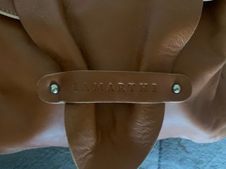 Bolso de piel marrón Lamarthe