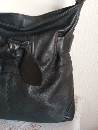 Bolso tote Garniel Negro Piel Made in Spain