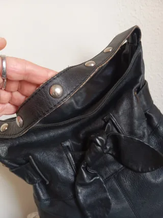 Bolso tote Garniel Negro Piel Made in Spain