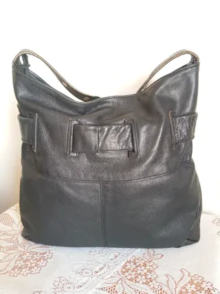 Bolso tote Garniel Negro Piel Made in Spain