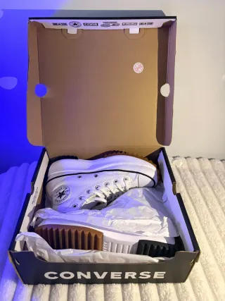 Converse Star Hike Platform High Top Blancas